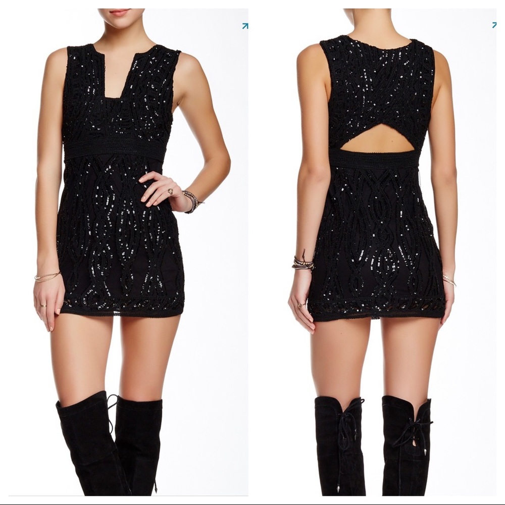Free People Snake Charmer Bodycon Dress, 4